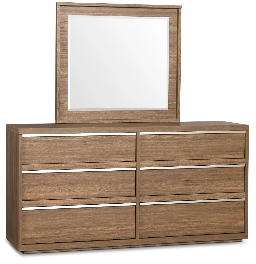 Capraia Dark Tone Dresser & Mirror Capraia Dark Tone Dresser & Mirror