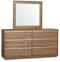 Capraia Dark Tone Dresser & Mirror