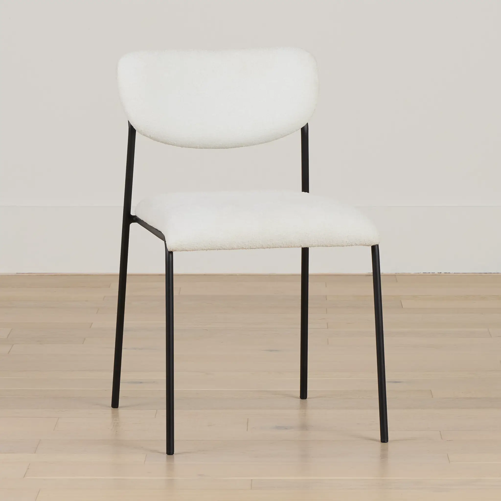Lynden White Metal Upholstered Side Chair Lynden White Metal Upholstered Side Chair