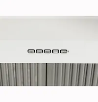 Cafe 93644 Series White 36" Commercial Style Wall Hood