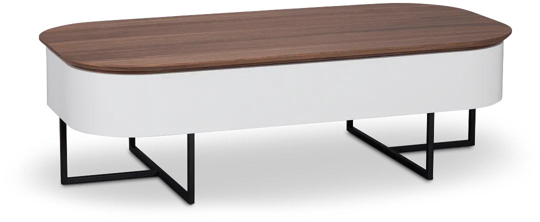 Harlan White Rect Coffee Table