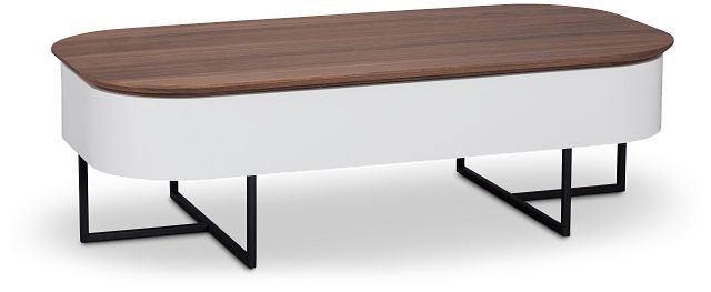 Harlan White Rect Coffee Table