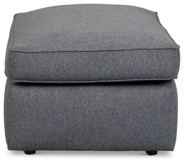 Siesta Delray Dark Gray Fabric Ottoman