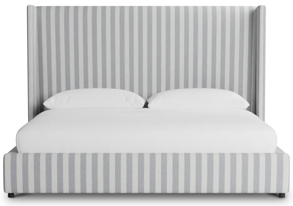 Captiva Sea Lane Dark Blue 60" Upholstered Shelter Bed Captiva Sea Lane Dark Blue 60" Upholstered Shelter Bed