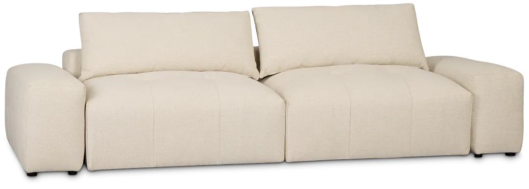 Remi Light Beige Fabric 2-piece Modular Sofa
