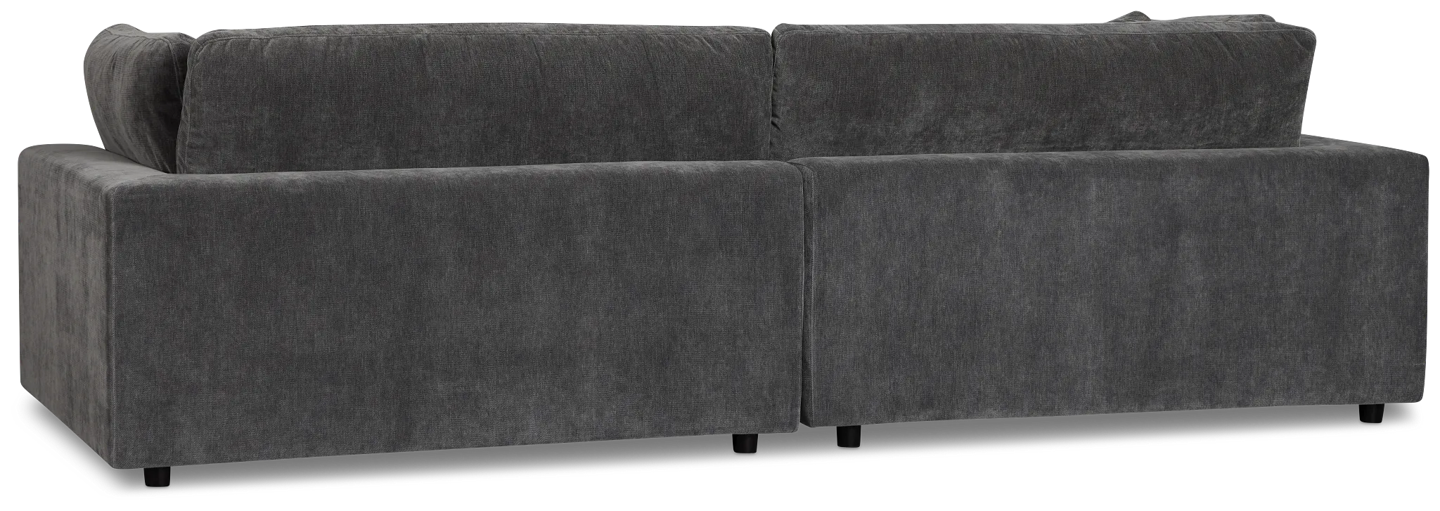 Lounge Dark Gray Fabric Chaise Sectional
