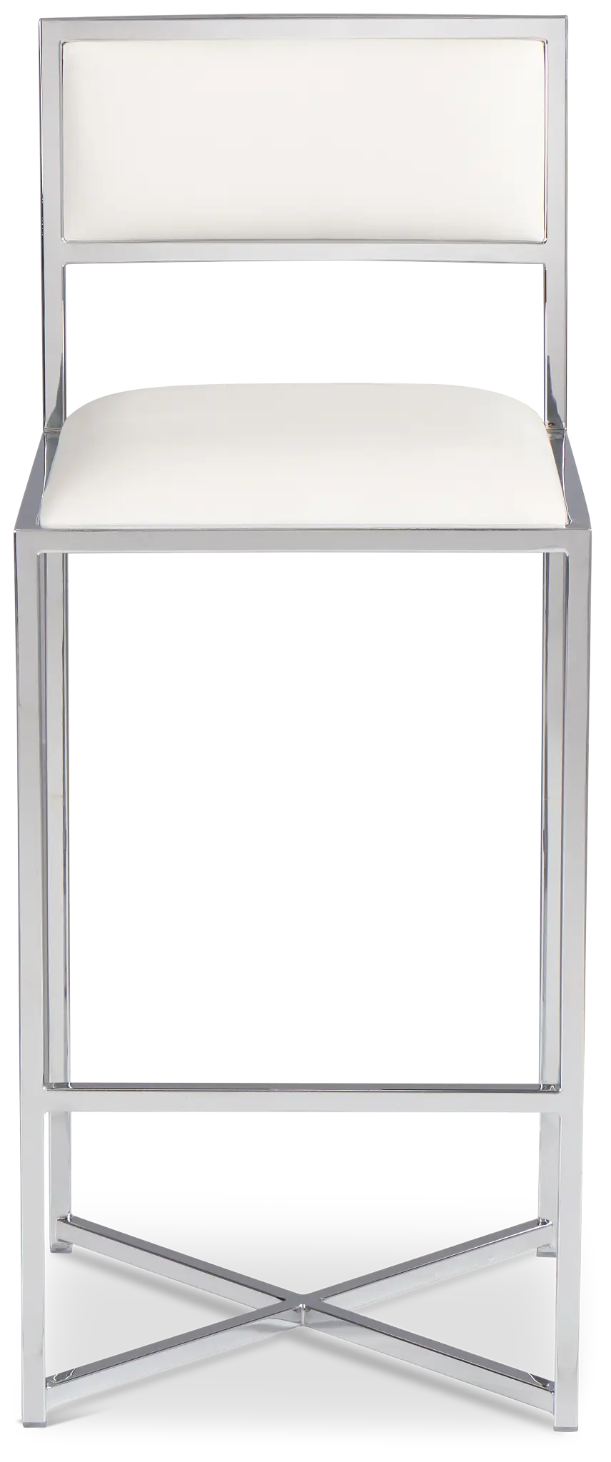 Amalfi Whitestnl Steel 30" Upholstered Barstool Amalfi Whitestnl Steel 30" Upholstered Barstool