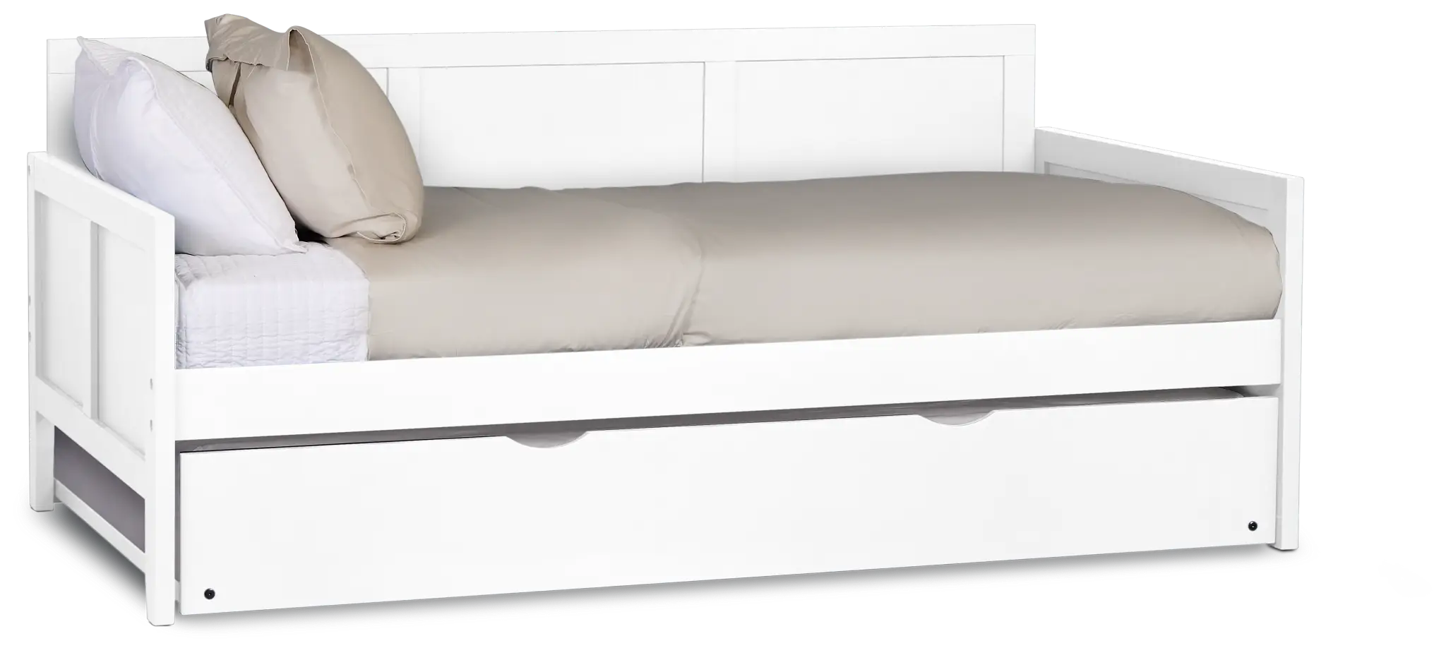 Charleston White Panel Trundle Bed Charleston White Panel Trundle Bed