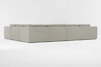 Destin Elite Gray Fabric 8-piece Modular Sectional