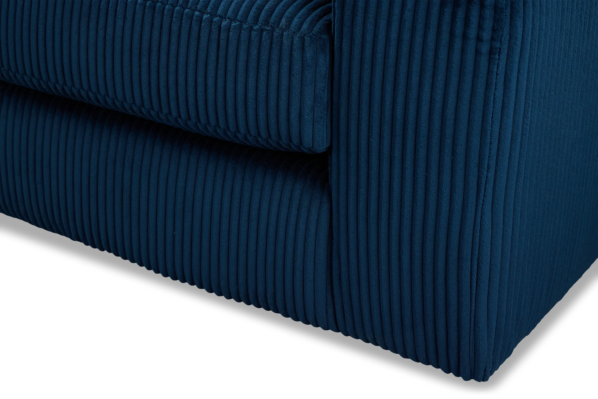 Charlie Dark Blue Fabric Large Left Chaise Sectional