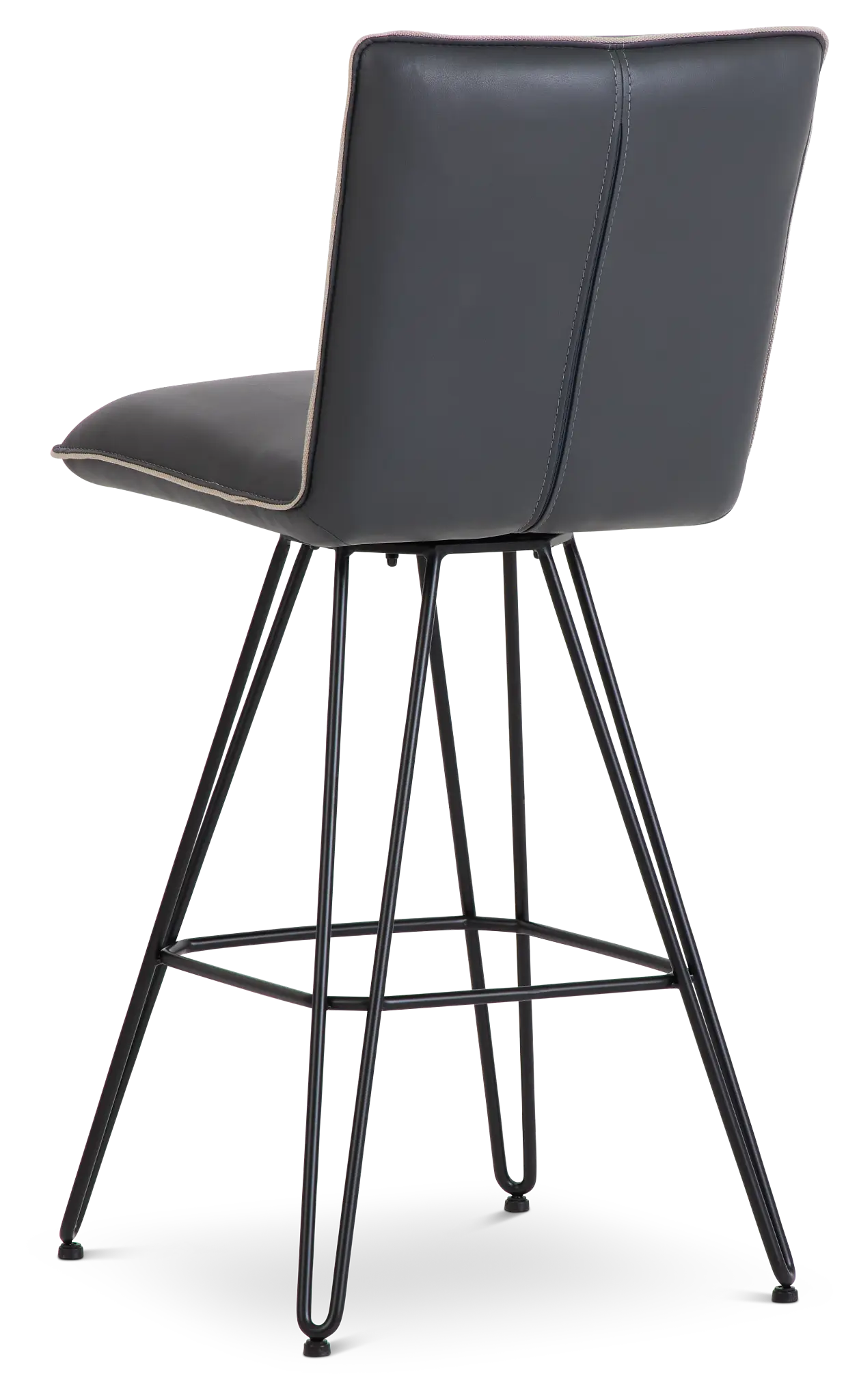 Demi Dark Gray Swivel 30" Upholstered Barstool Demi Dark Gray Swivel 30" Upholstered Barstool
