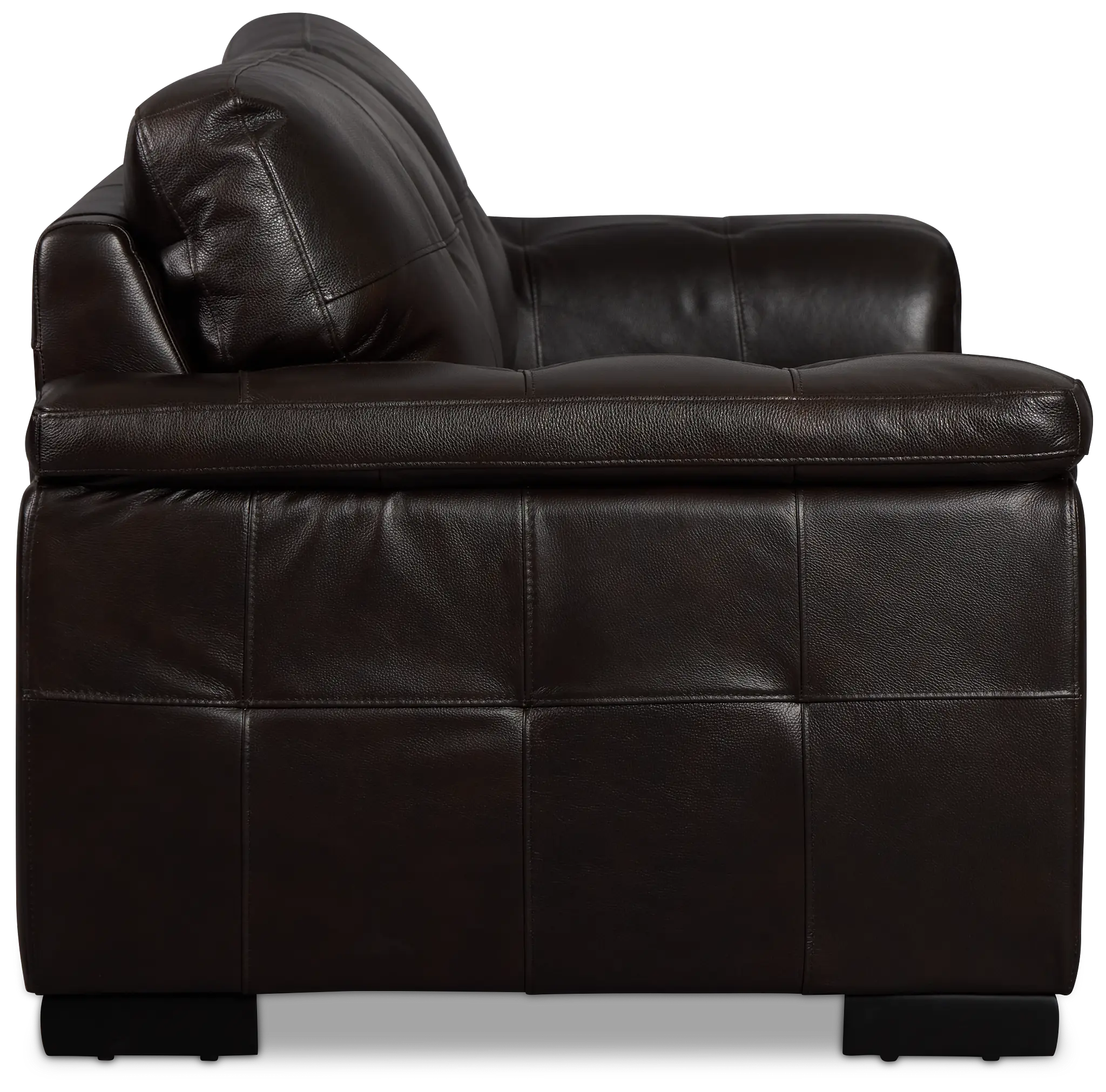 Braden Dark Brown Leather Sofa Braden Dark Brown Leather Sofa