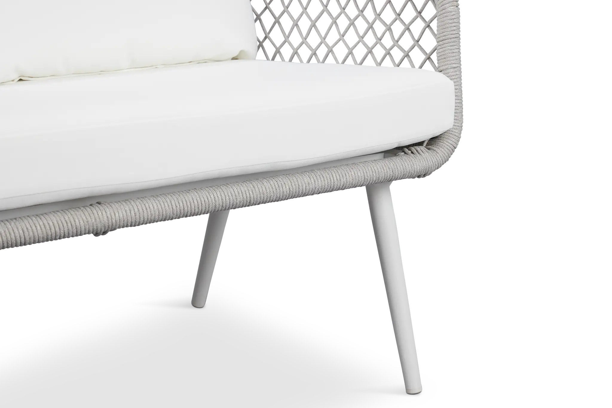 Andes White Woven Sofa Andes White Woven Sofa