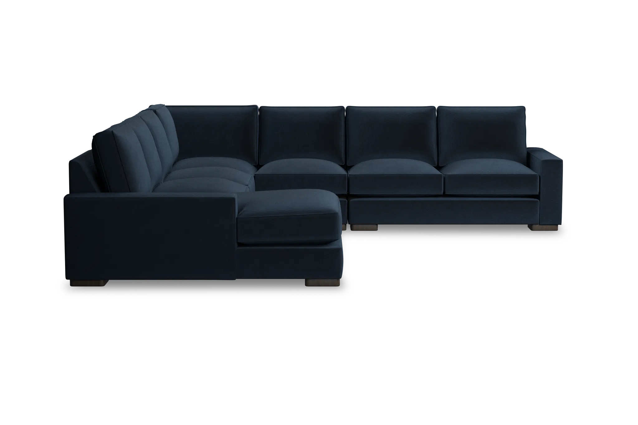 Edgewater Joya Dark Blue Large Left Chaise Sectional