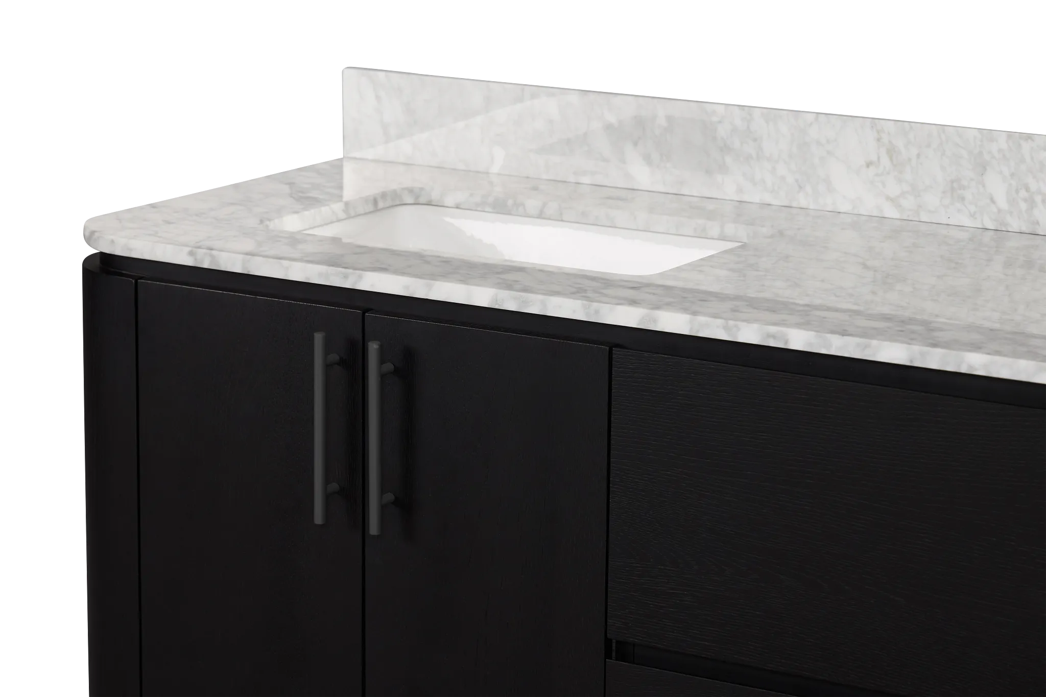 Nomad Black 72" Double Bathroom Vanity