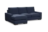 Edgewater Peyton Dark Blue Left Chaise Sectional