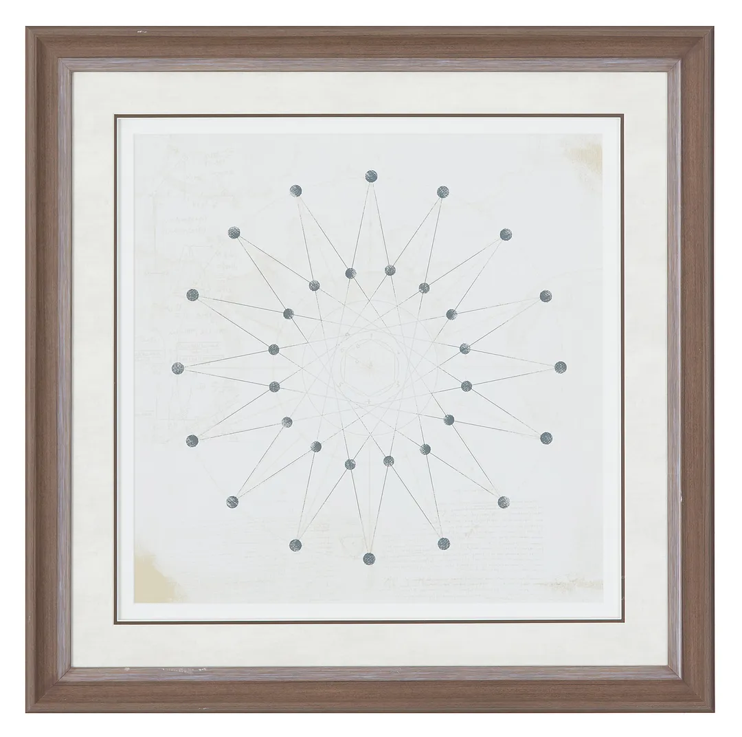 Sphere Beige Framed Wall Art