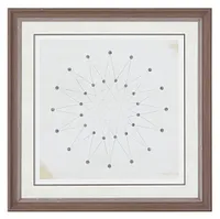 Sphere Beige Framed Wall Art