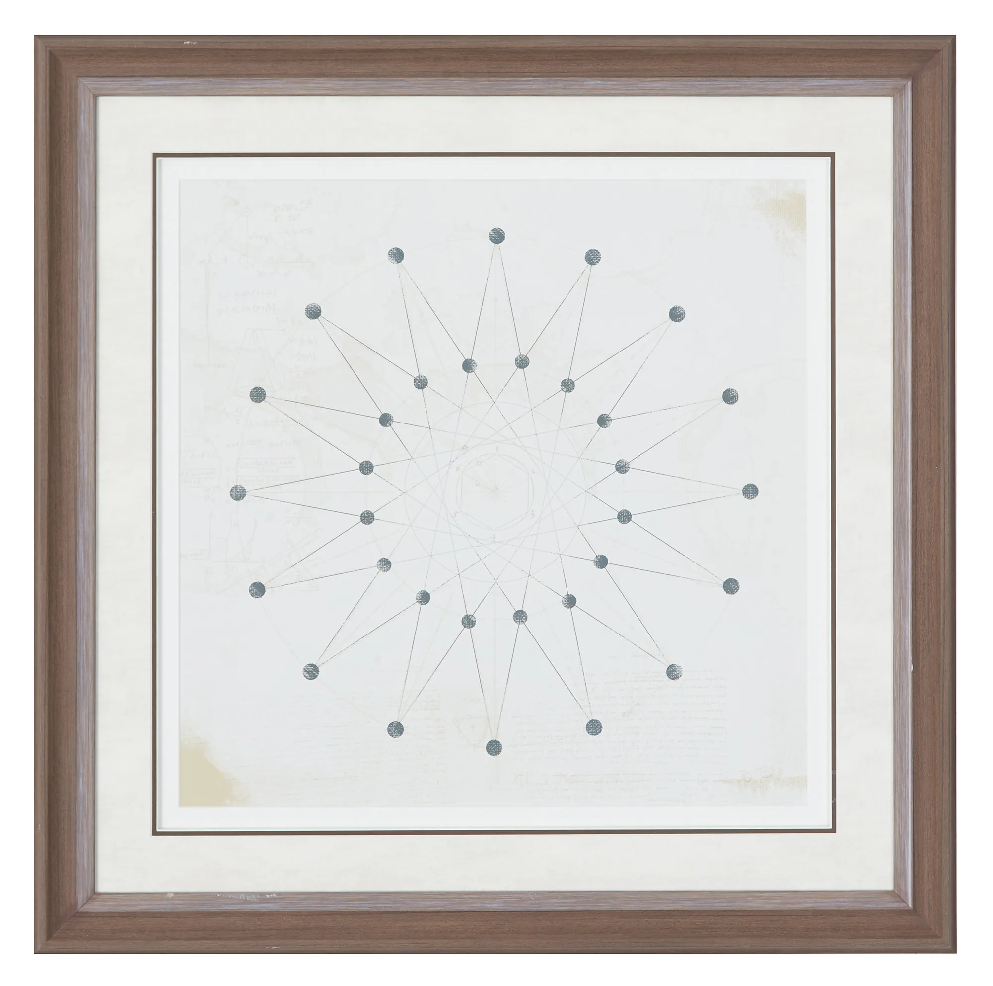 Sphere Beige Framed Wall Art