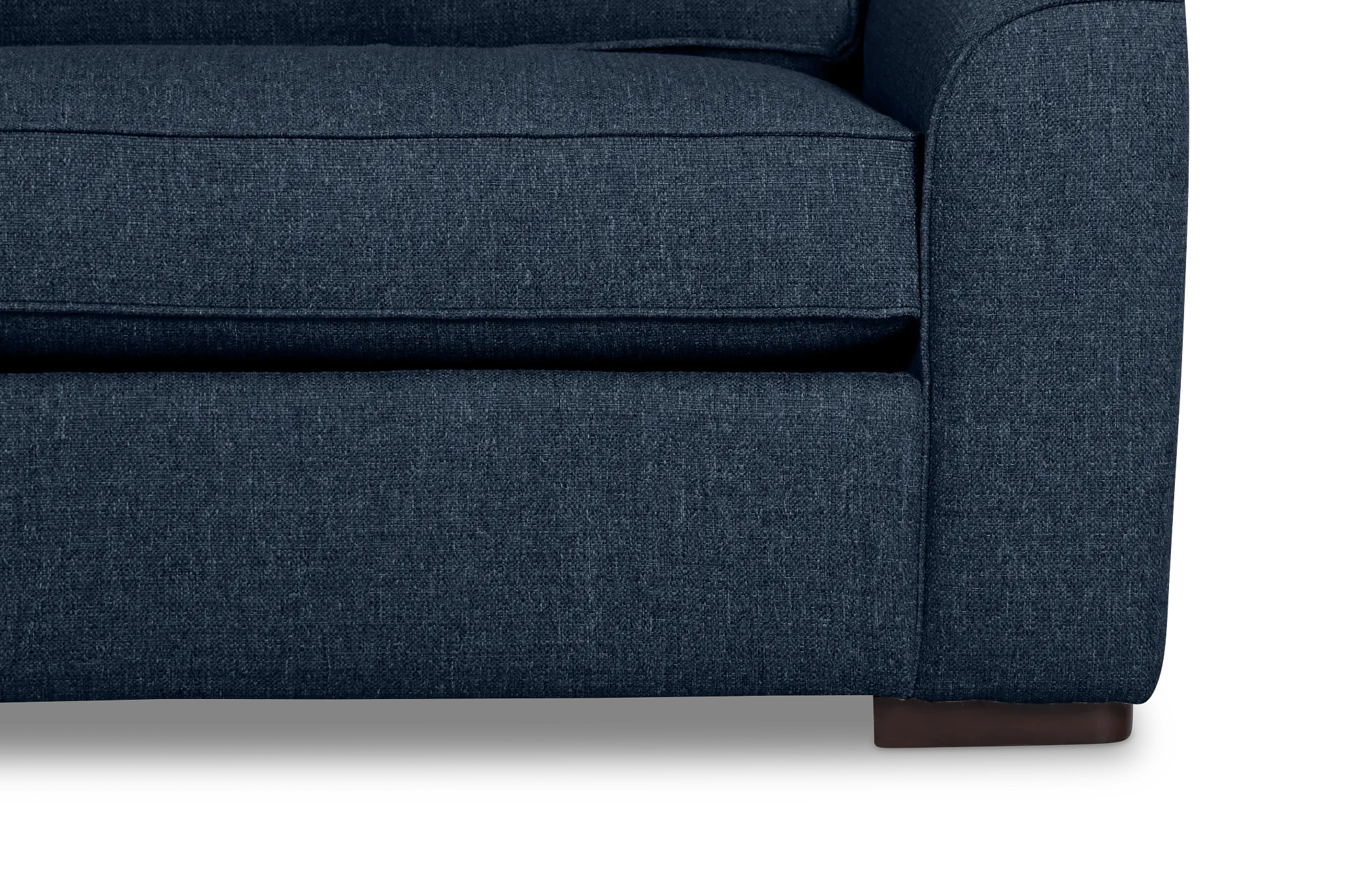 Sinclair Dark Blue Fabric Memory Foam Sleeper