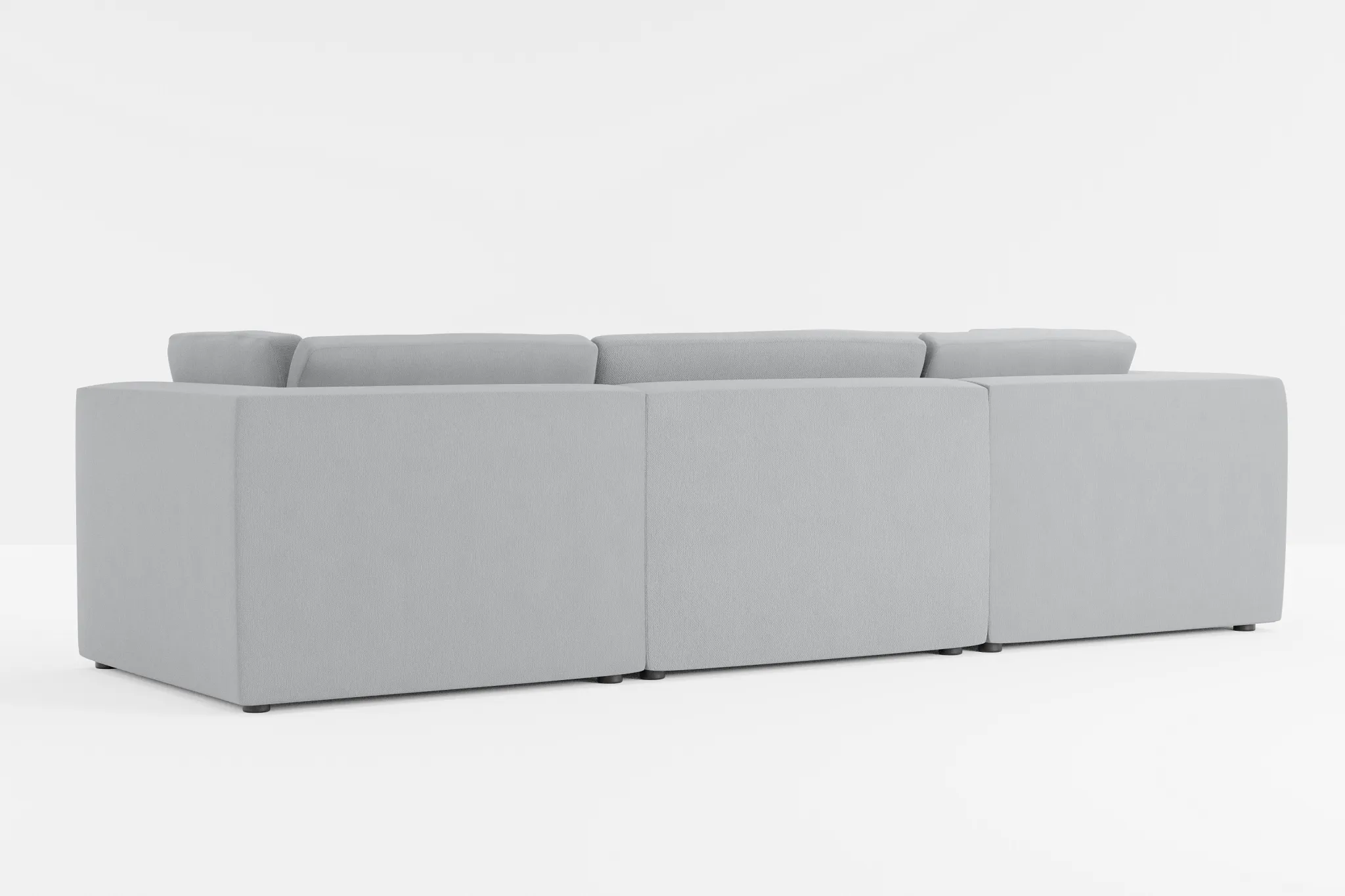 Destin Revenue Gray Fabric 5pc Bumper Sectional