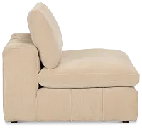 Cruz Light Beige Fabric Armless Chair