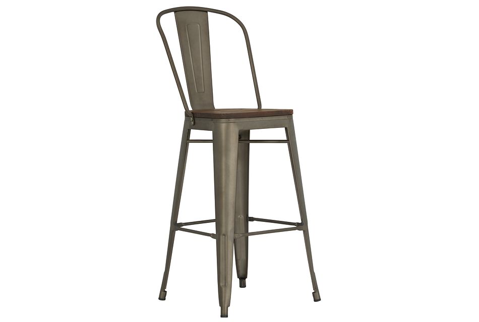 Huntley Dark Tone 30 Wood Barstool Dining Room Barstools City Furniture