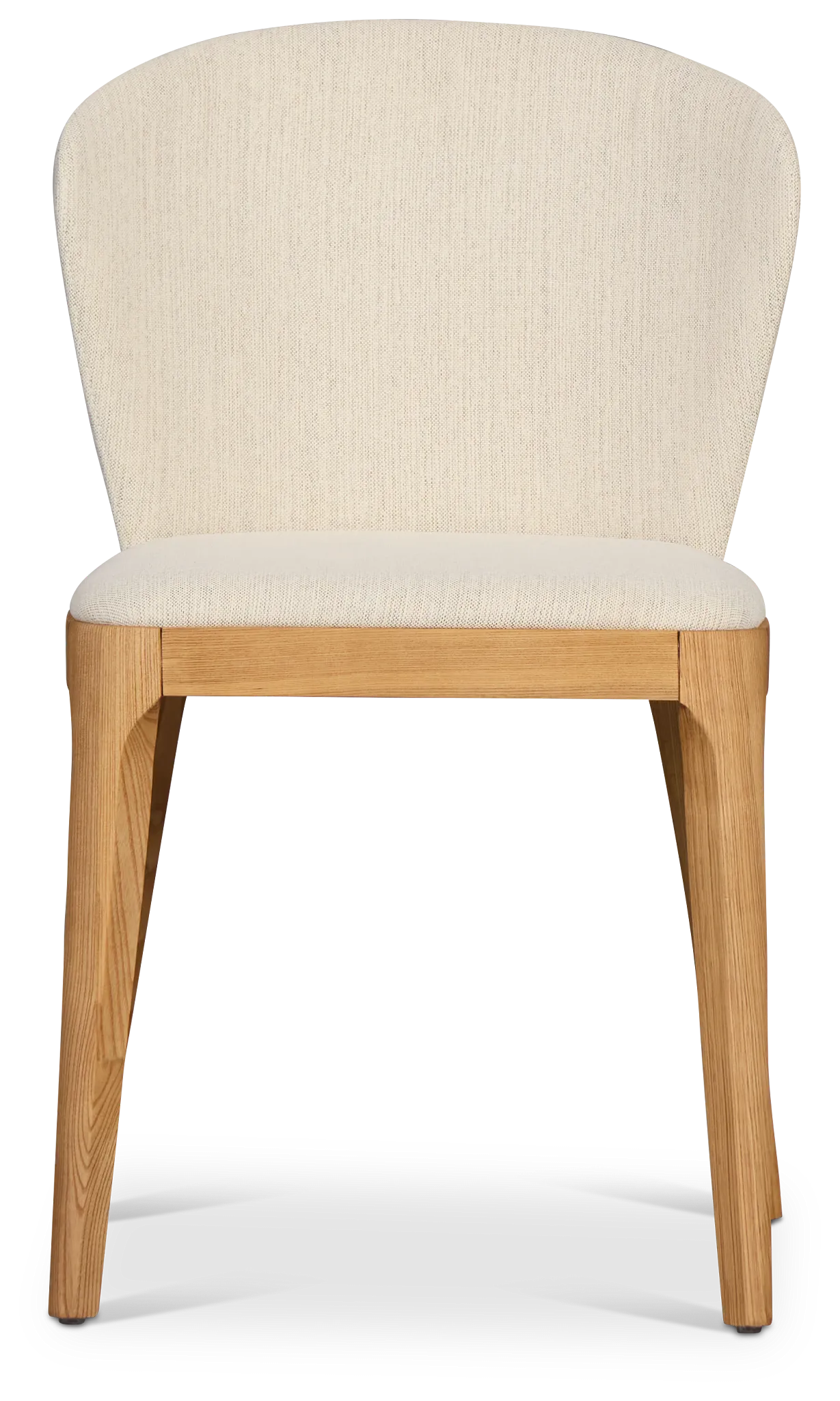 Nomad Light Beige Upholstered Side Chair With Light Tone Legs