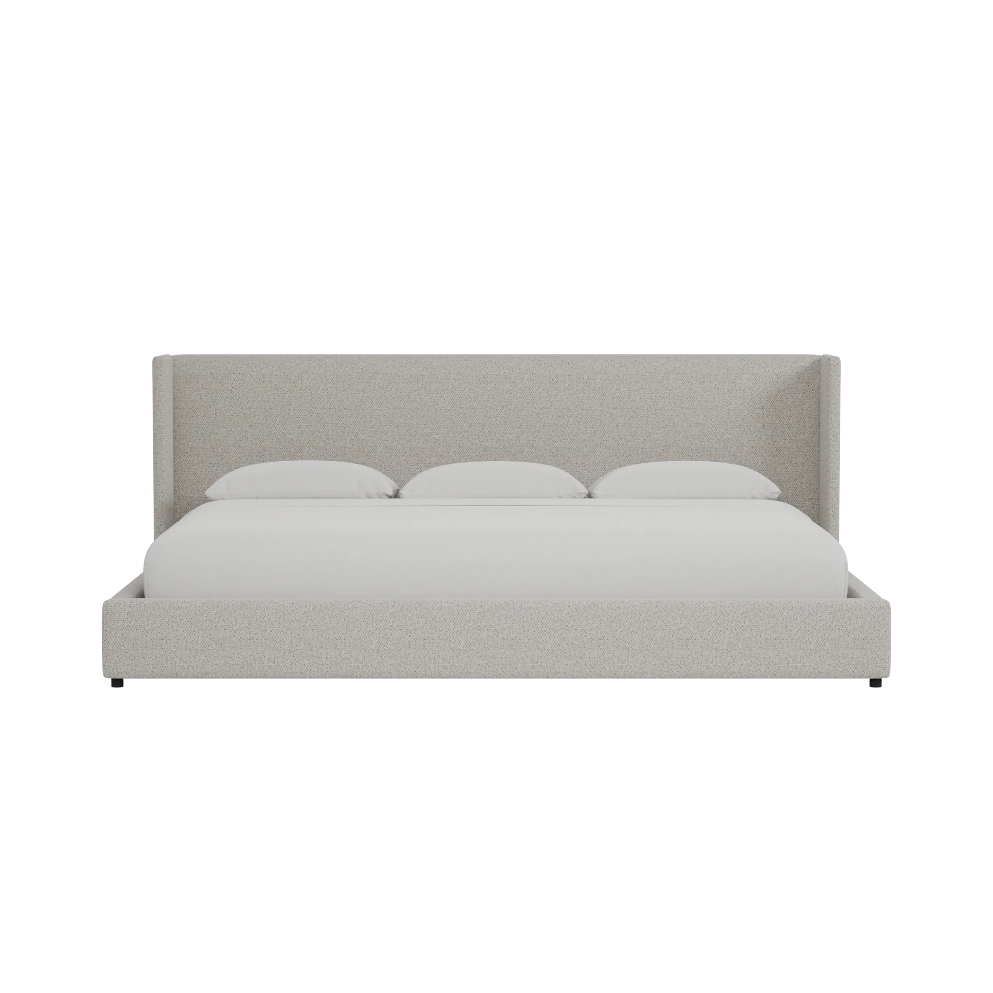 Captiva Gellar Gray 48" Upholstered Shelter Bed