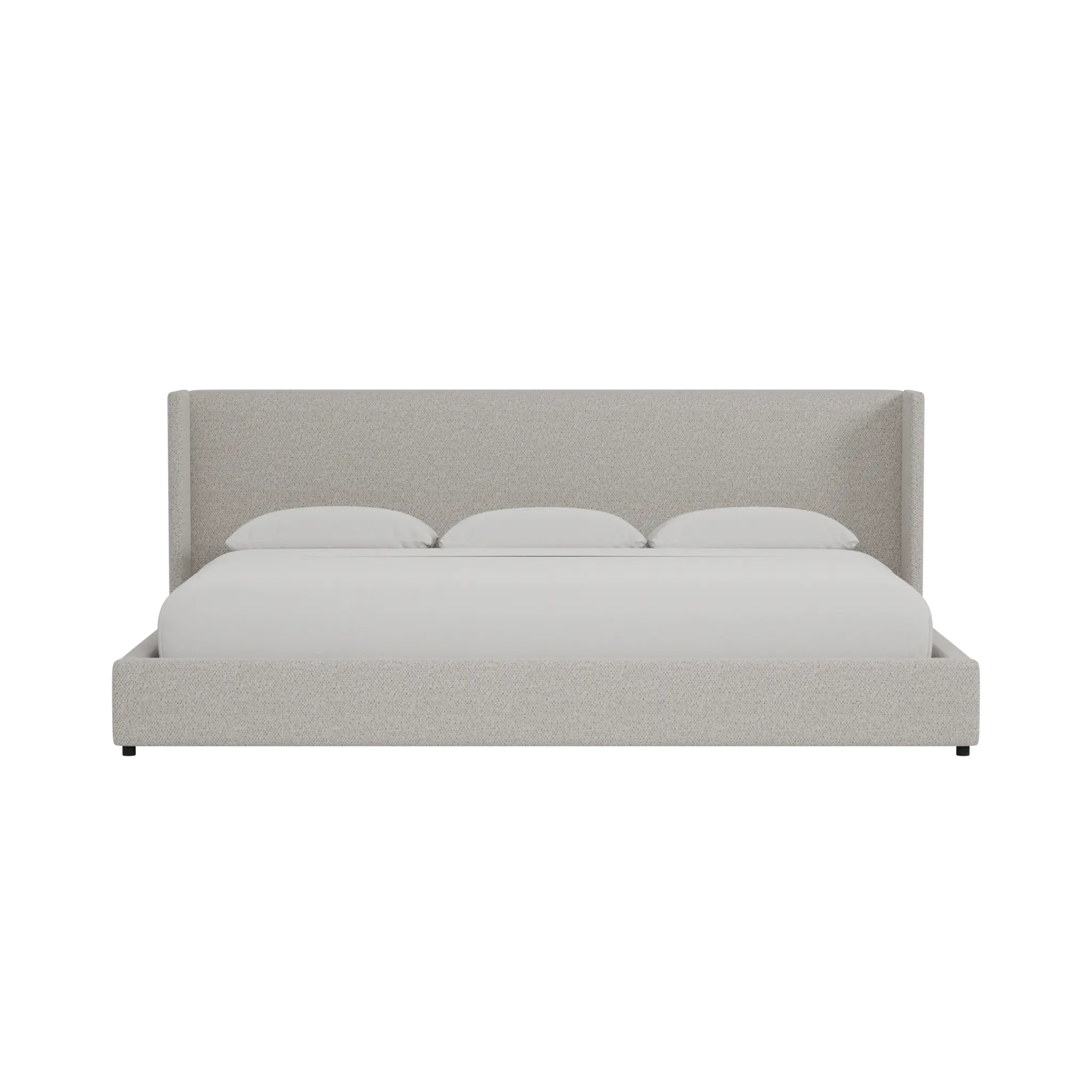 Captiva Gellar Gray 48" Upholstered Shelter Bed Captiva Gellar Gray 48" Upholstered Shelter Bed