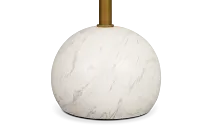 Dolli White Round End Table