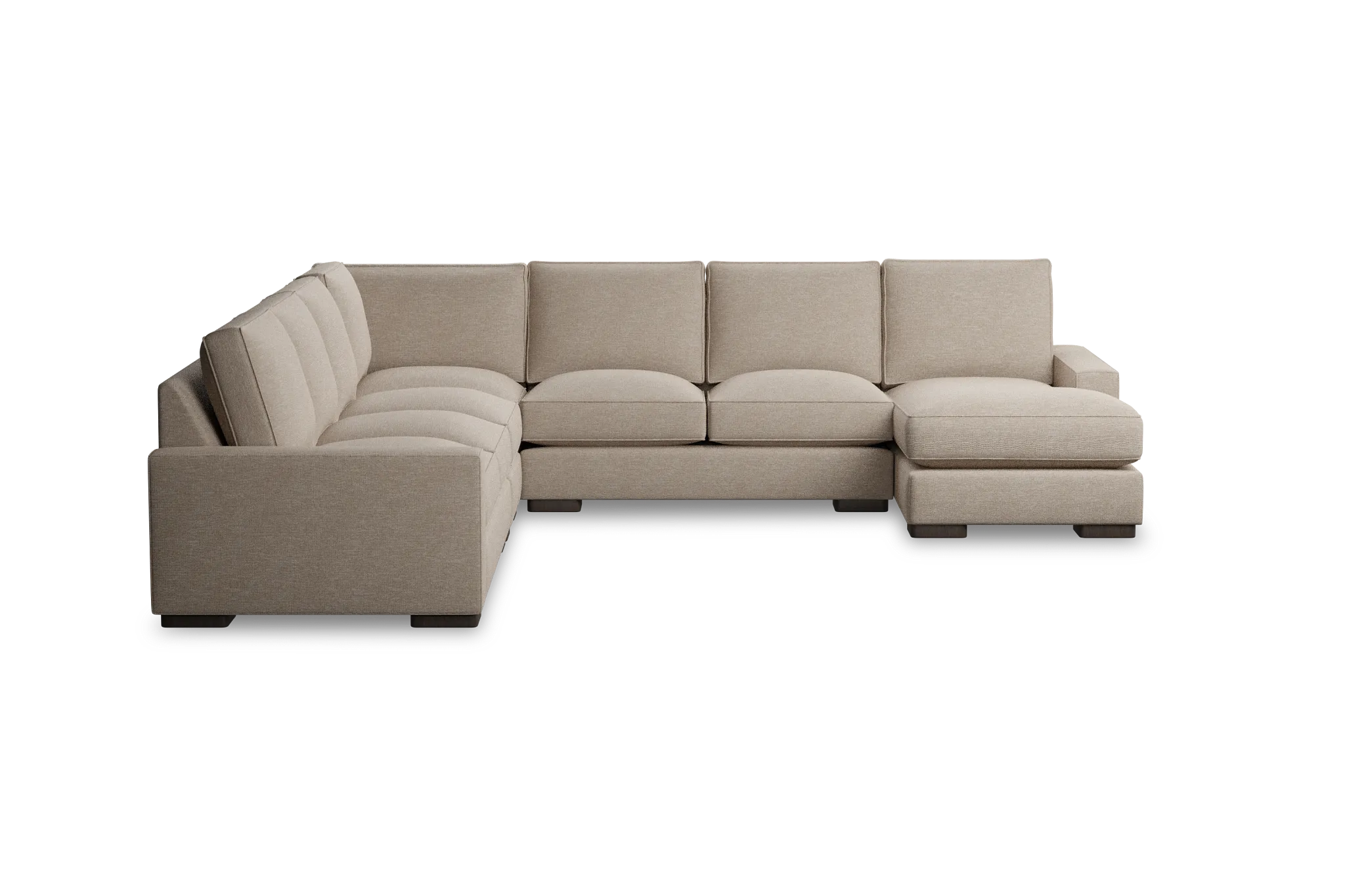 Edgewater Victory Taupe Large Right Chaise Sectional
