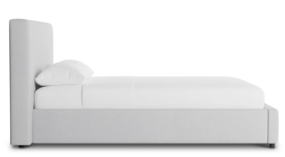 Grayton Delray Light Gray 44" Upholstered Platform Bed