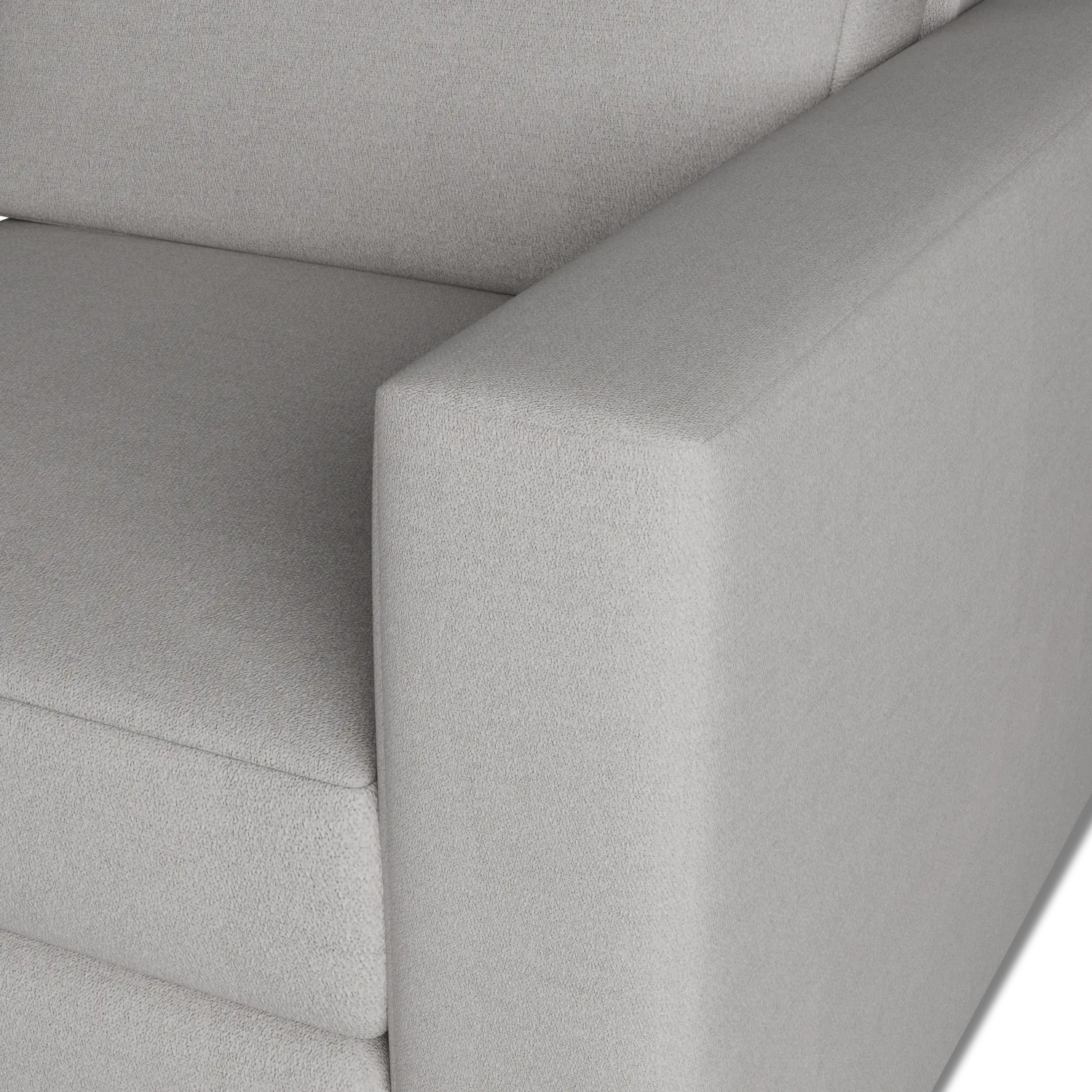 Citymod Light Gray Fabric Right Chair