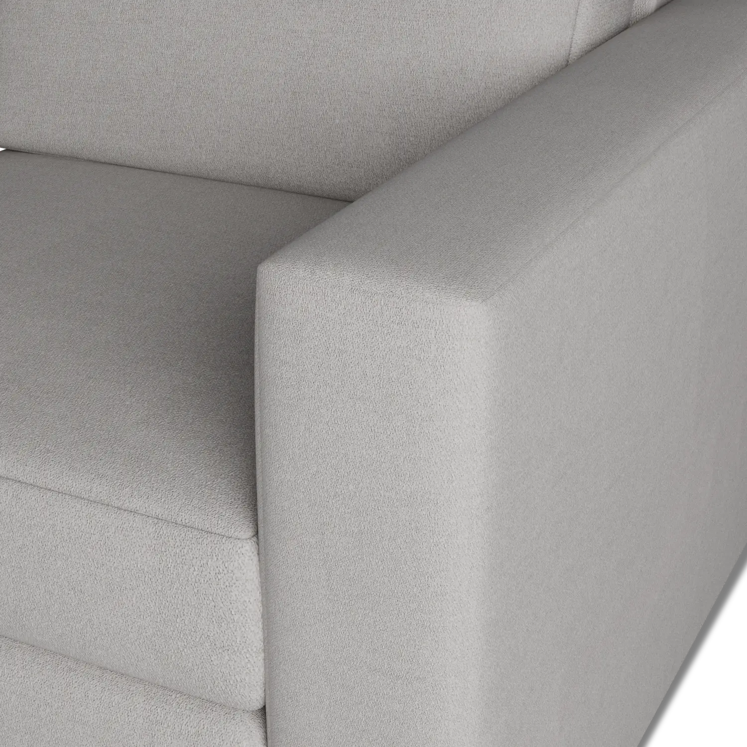 Citymod Light Gray Fabric Right Chair Citymod Light Gray Fabric Right Chair