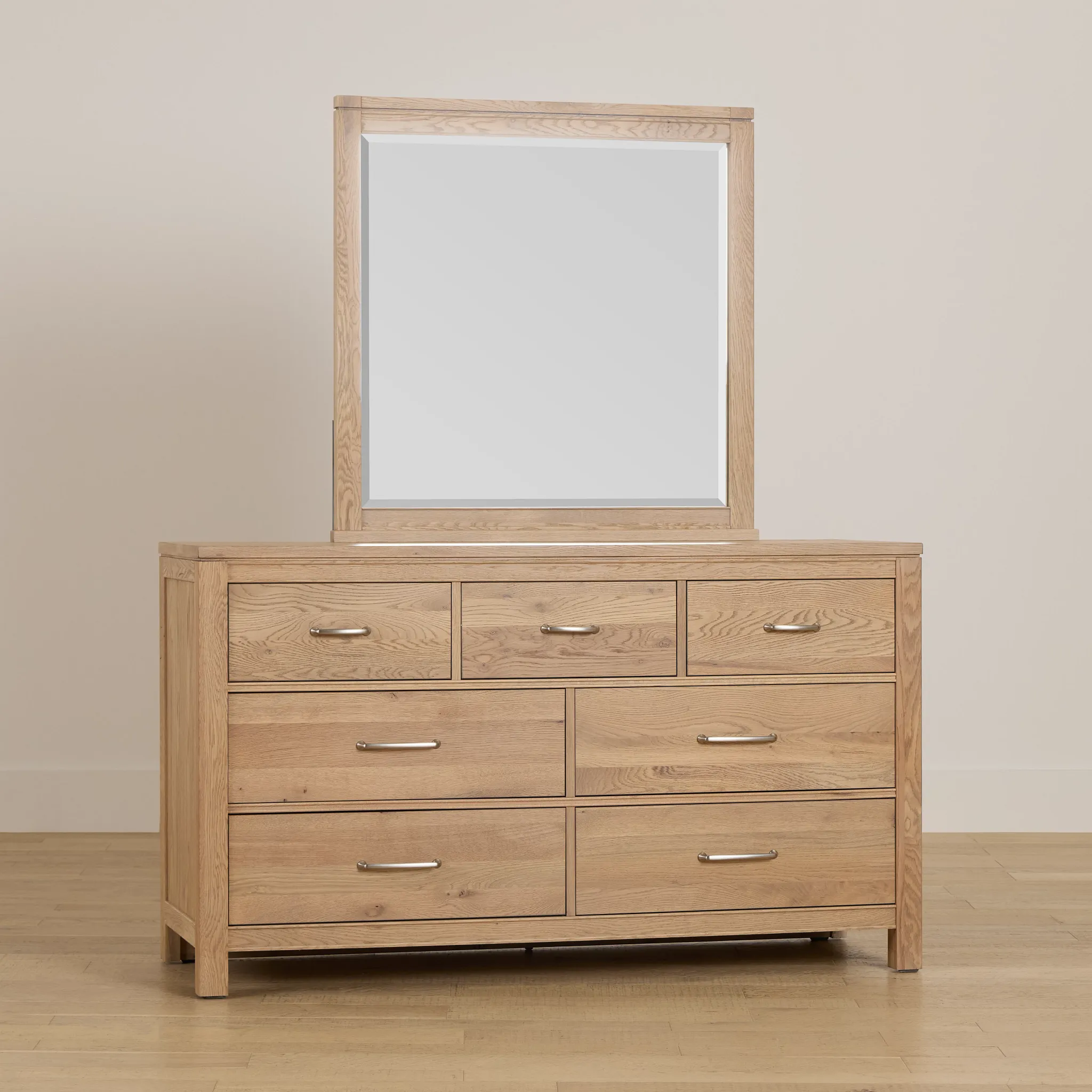 Carolina Light Tone Dresser & Mirror