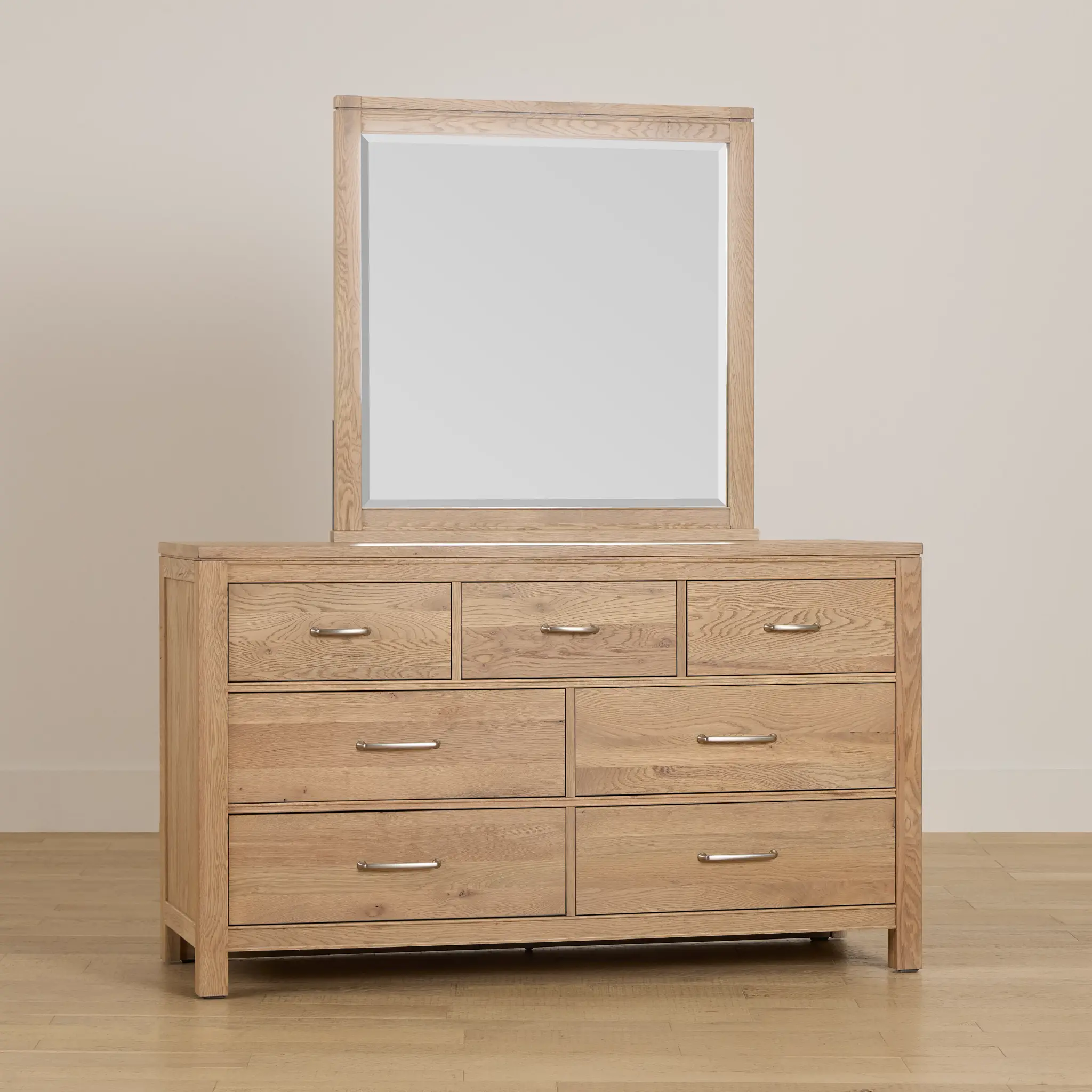 Carolina Light Tone Dresser & Mirror Carolina Light Tone Dresser & Mirror