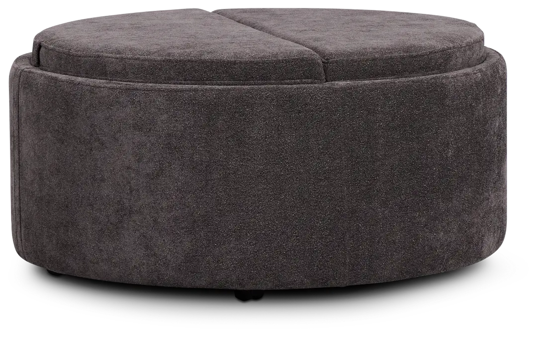 Kristen Dark Gray Large Storage Accent Ottoman Kristen Dark Gray Large Storage Accent Ottoman