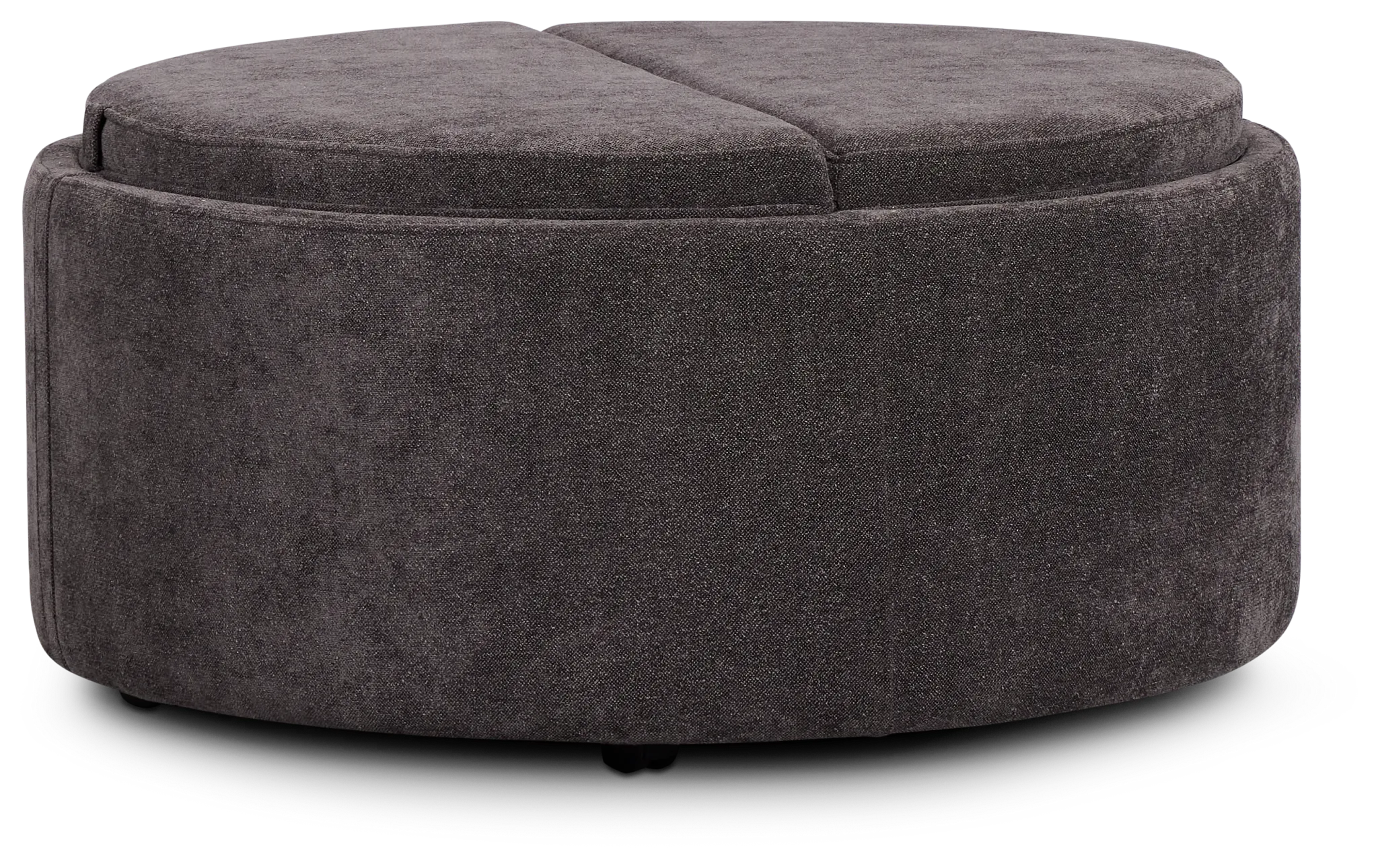 Kristen Dark Gray Large Storage Accent Ottoman