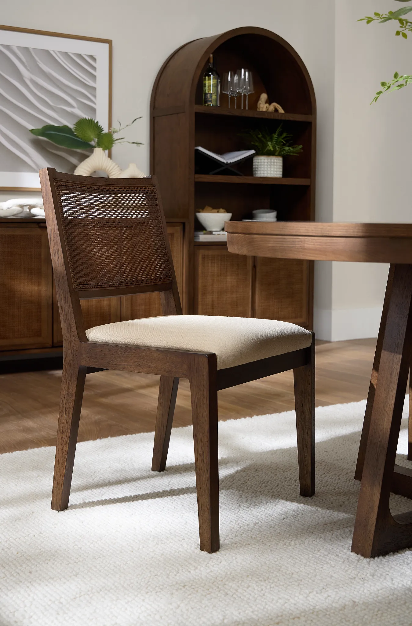 Pacific Mid Tone Woven Upholstered Side Chair