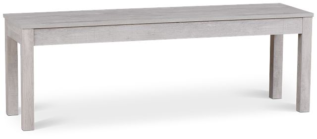 Delray White Dining Bench