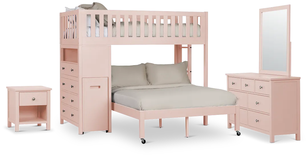 Charleston Pink Loft Bedroom