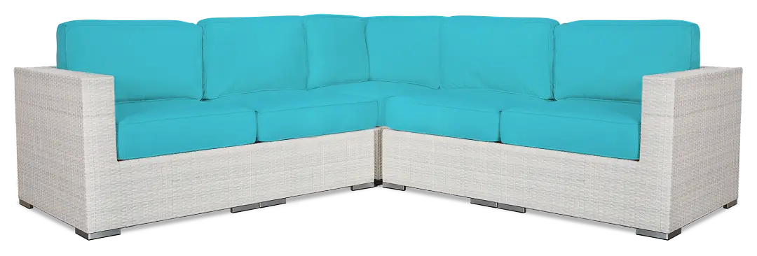 Biscayne Dark Teal Small Two-arm Sectional Biscayne Dark Teal Small Two-arm Sectional