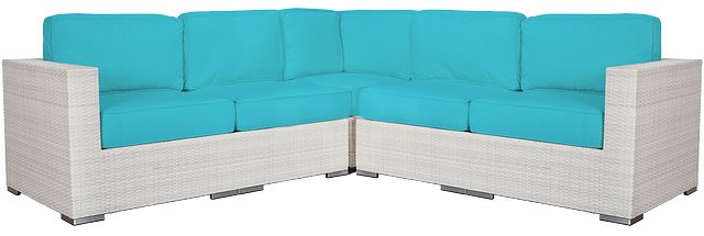 Biscayne Dark Teal Small Two-arm Sectional (0)