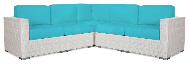 Biscayne Dark Teal Small Two-arm Sectional