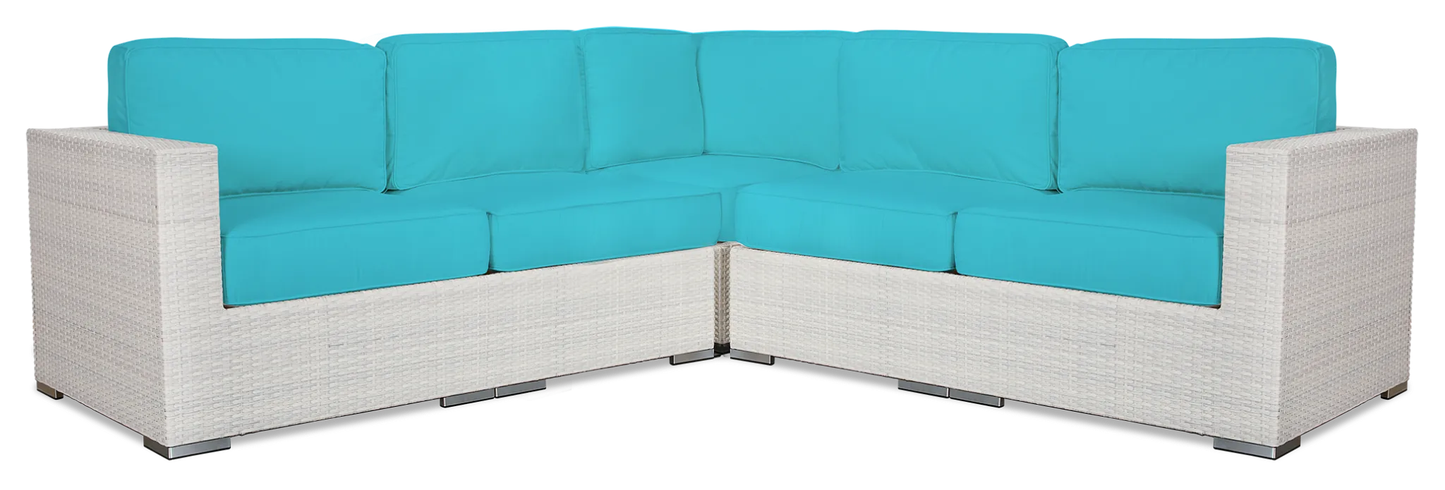 Biscayne Dark Teal Small Two-arm Sectional