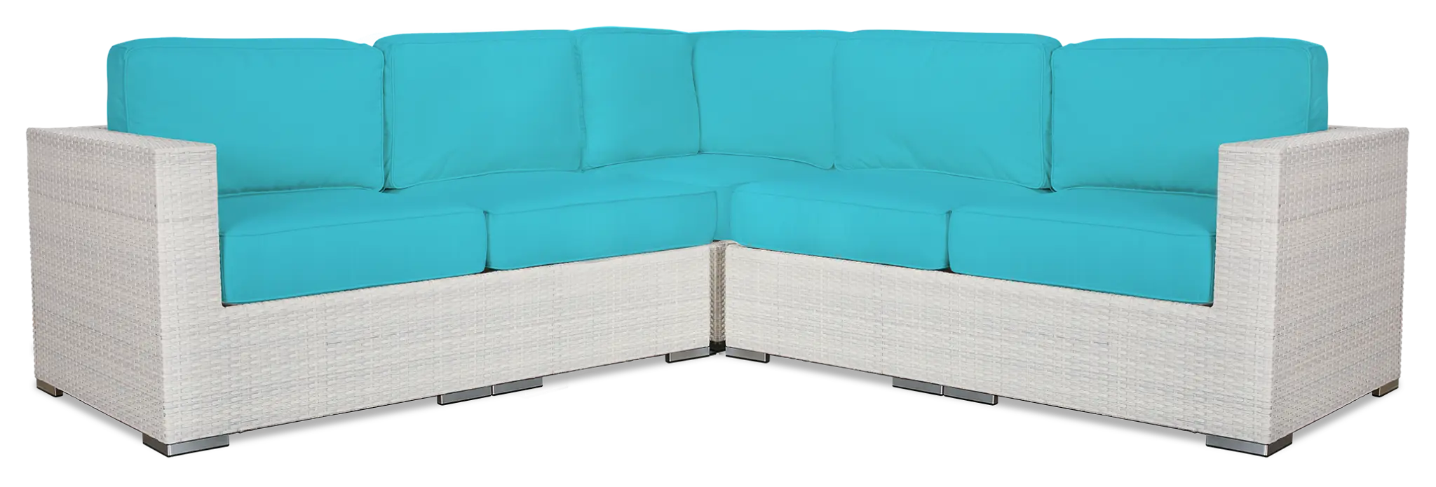 Biscayne Dark Teal Small Two-arm Sectional Biscayne Dark Teal Small Two-arm Sectional