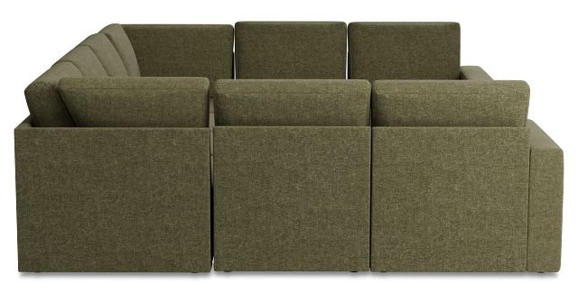 Citymod Green Fabric 8-piece Modular Sectional