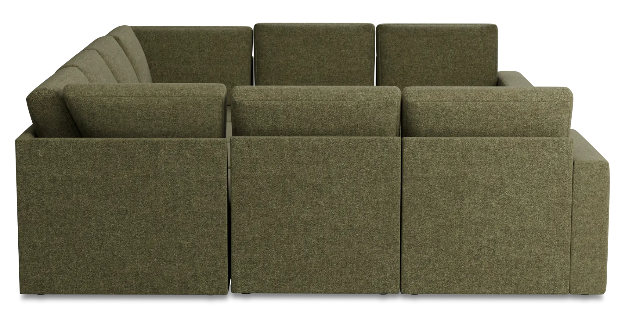 Citymod Green Fabric 8-piece Modular Sectional Citymod Green Fabric 8-piece Modular Sectional