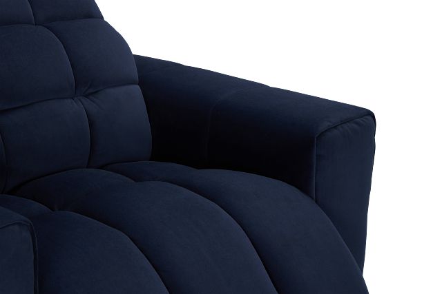 Gemma Navy Velvet Power Recliner